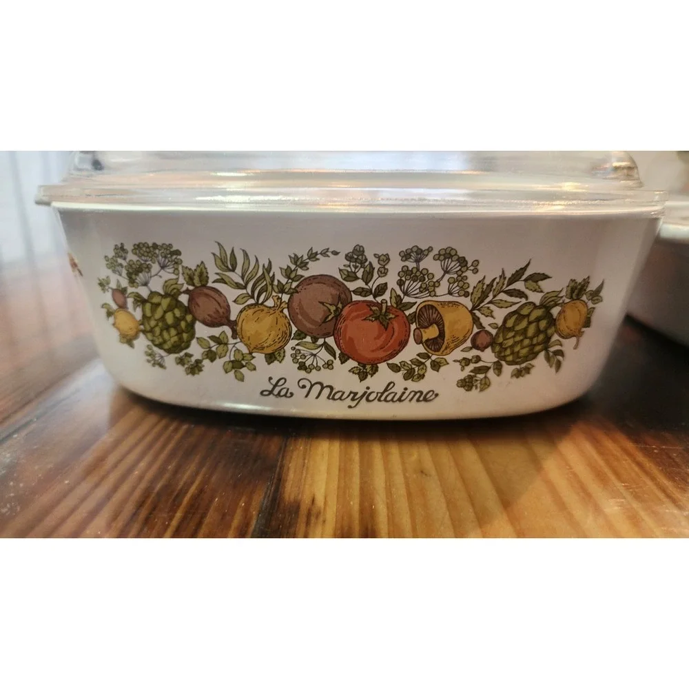 CorningWare L'Echalote La Marjolaine Casserole Set Cottagecore Grandmacore‎